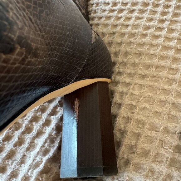 Donald Pliner Laila Round Toe Snake-Embossed boot - Picture 11 of 16